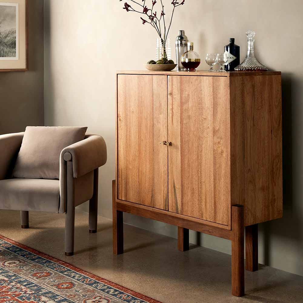 Reza 2 Door Bar Cabinet