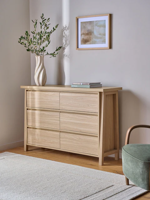 NATURAL CHEST 6 DRAWER 2