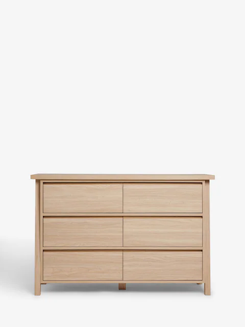 NATURAL CHEST 6 DRAWER
